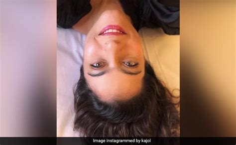 Kajol Takes A Selfie To Suit An Upside Down World