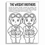 Wright Coloring Brothers Stem Inventor History Poster Craft Grade Technology Subject Original Science sketch template
