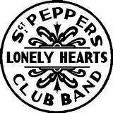 Lonely Hearts Sgt Band Club Peppers Sticker sketch template