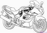Coloring Pages Motorcycle Kids sketch template