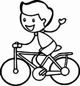 Coloring Stick Pages Bike Kids Riding Drawing Boy Cycling Figure Man People Stickman Cycle Color Printable Lilo Stitch Sketch Getcolorings sketch template