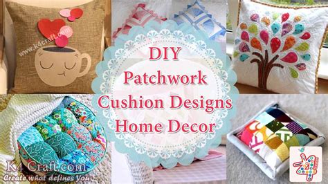 patchwork cushion designs  decorate  home  craft