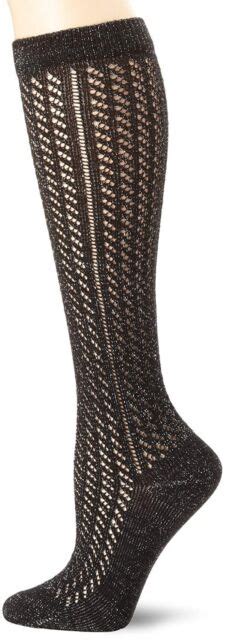 jessica simpson women s lurex pointelle knee high socks ebay
