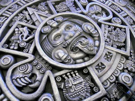 la piedra del sol calendario azteca mayan art aztec art aztec