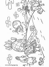 Spongebob Coloring Patrick Colouring Bikini Bottom Pages Squarepants Squidward City Underwater Superhero Tentacles Characters Color Draw Kids Drawings Cartoon Nice sketch template