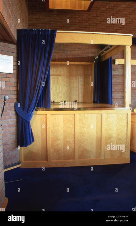 weeley crematorium chapel interior stock photo alamy
