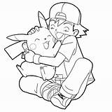 Pikachu Coloring Hugging Drawinghowtodraw Coloringpages Getcolorings sketch template