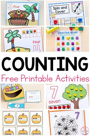 free printable numbers and counting activities