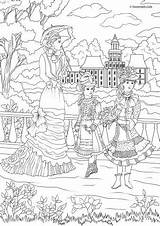 Coloring Victorian Pages Era Favoreads Adult sketch template