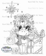 Magical Winter Unicorn Baldy Sherri Besties Digi Stardust Stamp Instant Pop Artist Star Pinky sketch template