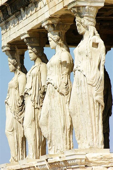 11 The Caryatids Porch Of The Erechtheion Athens 421 407 B C Greek