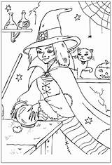 Witch Coloring Colouring Wicked Pages Printables Preschool Print Halloween Witches sketch template
