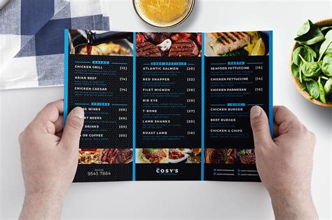 tri fold restaurant menu template  psd ai vector brandpacks