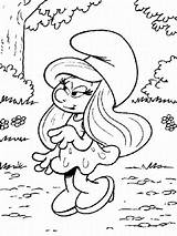 Coloring Smurfs Smurf Pages Colouring Printables Print sketch template