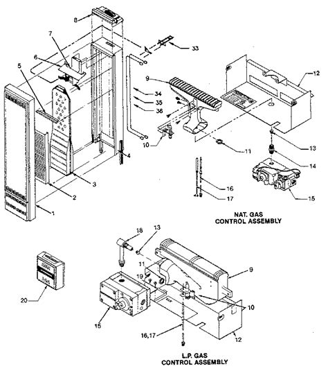 williams wall furnace parts model gvtnat sears partsdirect