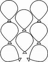 Balloon Balloons Printable Template Coloring Pages Templates Air Outline Birthday Pattern Hot Printables Clipart Paper Patterns Shapes Print Library Felt sketch template