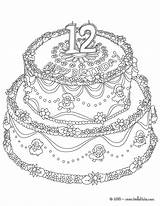 Birthday Coloring Pages Cake Years Color Cakes Year Girls Hellokids Print Online sketch template