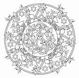 Mandala Colorare Ausmalbilder Mandalas Natale Malvorlagen Dover Pagine Doverpublications Artigianato Sheets sketch template