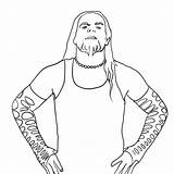 Roman Reigns Coloring Pages Wwe Getcolorings Color Printable sketch template