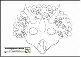 Masken Mask Masks Maske Dinosaurier Vorlagen Dino Karneval Bastelaktivitäten Kostüm Vorschule Vorschulideen sketch template
