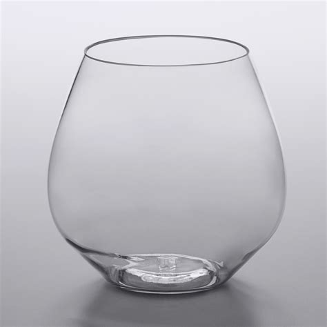 Visions 18 Oz Clear Plastic Stemless Wine Glass 64 Case