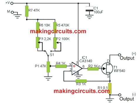 add  adjustable current circuit   power supply