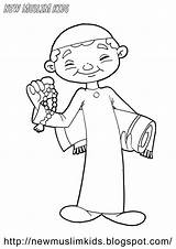 Coloring Pages Muslim Kids sketch template