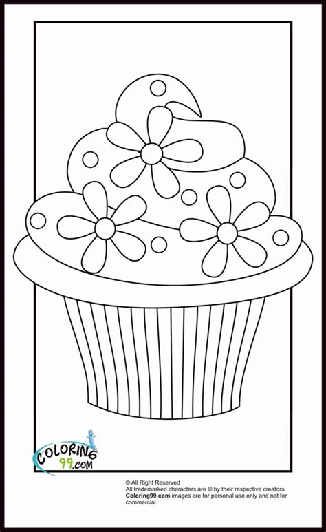 cupcake coloring page  printable cupcake coloring page coloring home