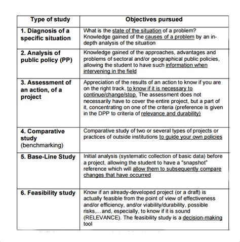 sample project summary template  document template