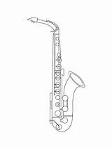 Alto Drawing Saxophone Line Illustration Vector Stock Now Vectors sketch template