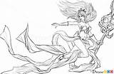 League Legends Janna Draw Drawings Coloring Pages Lol Step Webmaster обновлено автором August Choose Board sketch template