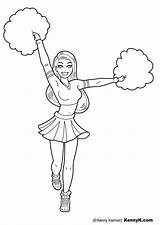 Cheerleader Malvorlage Ausmalbilder Zum Ausdrucken Herunterladen Abbildung Große Bild sketch template