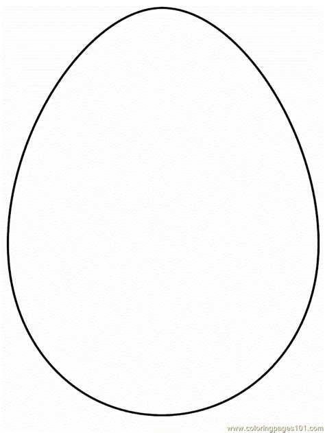 coloring pages egg cartoons simple shapes  printable coloring
