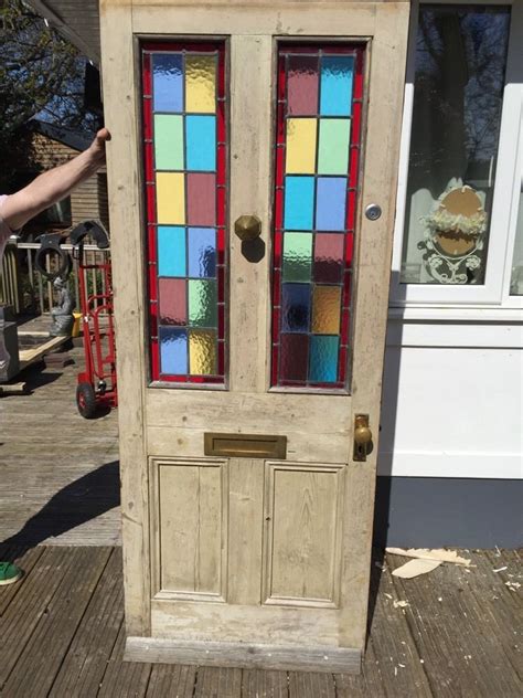 Old Victorian Front Door Wood Reclaimed Period Antique