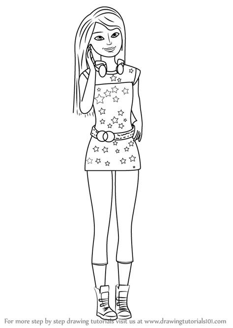 learn   draw skipper  barbie life   dreamhouse barbie