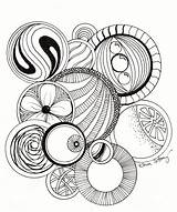 Circles Zentangle Coloring Sellfy sketch template