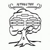 Tree Family Kids Printable Coloring Popular sketch template