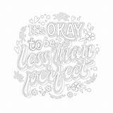 Depression Typography Phrase Quote sketch template