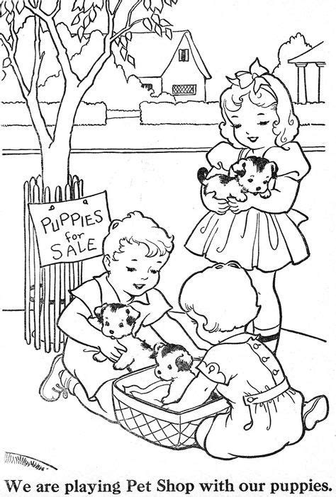 vintage coloring book pages coloring pages