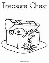 Coloring Treasure Chest Print Ll sketch template
