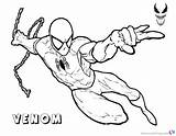 2099 Venom Spiderman Getcolorings Bettercoloring Spide sketch template
