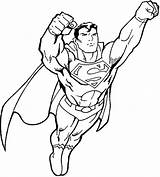 Coloring Pages Superman Printable Print sketch template