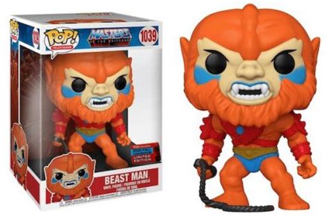 beast man masters   universe  york comic  exclusive   pop vinyl box damaged