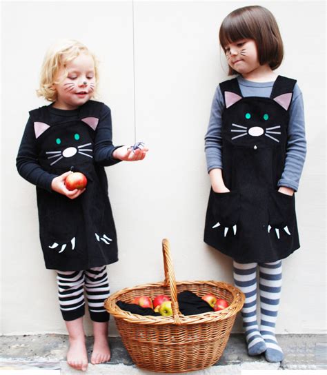 girls cat dress pinafore wild  dresses