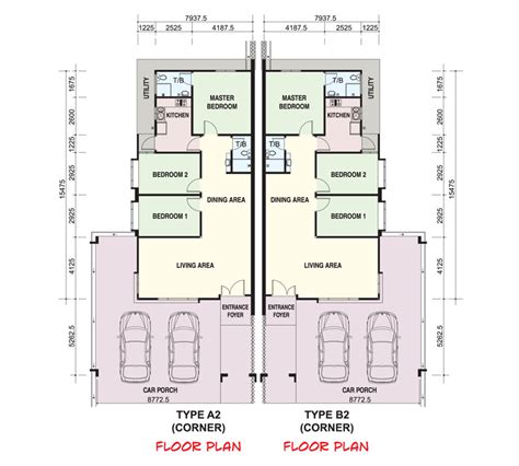 terraced house floor plan malaysia