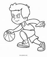 Basketball Coloring Pages Printable Player Kids Boy Play Topcoloringpages Friends sketch template