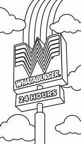 Whataburger Coloring sketch template