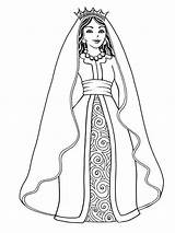 Queen Coloring Pages Printable Color sketch template