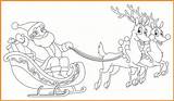 Weihnachtsmann Schlitten Rentierschlitten Rentier Bastelvorlage Beste sketch template