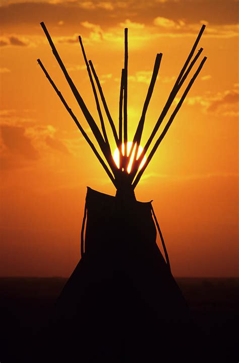 teepee silhouette photograph  arthur meyerson